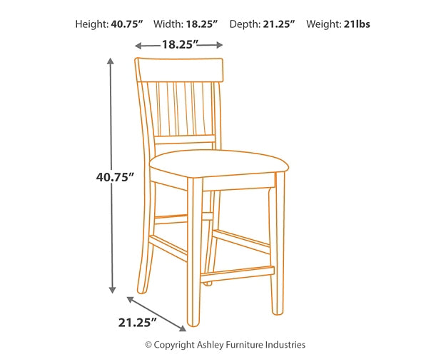 Ashley Express - Ralene Upholstered Barstool (2/CN)