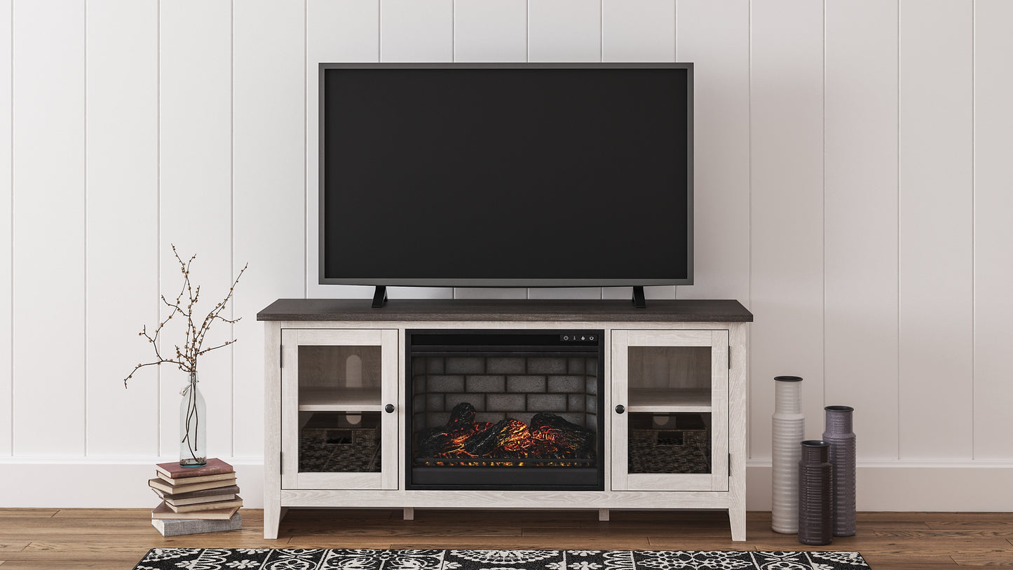 Ashley Express - Dorrinson 60" TV Stand with Electric Fireplace