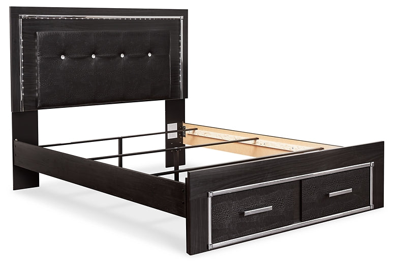 Kaydell  Panel Bed With Storage