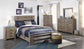 Zelen Full Panel Bed with Mirrored Dresser, Chest and 2 Nightstands