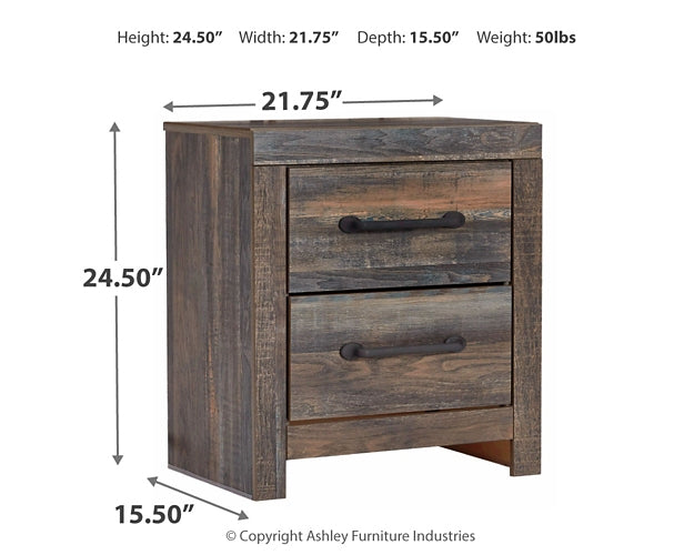 Drystan King Bookcase Bed with 2 Storage Drawers with Mirrored Dresser, Chest and 2 Nightstands