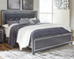 Lodanna King Panel Bed with Mirrored Dresser and Nightstand