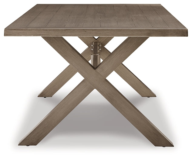 Beach Front RECT Dining Table w/UMB OPT