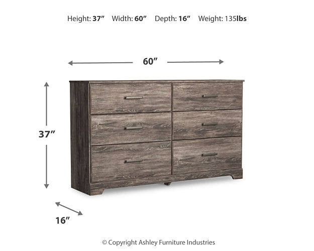 Ralinksi Twin Panel Bed with Dresser