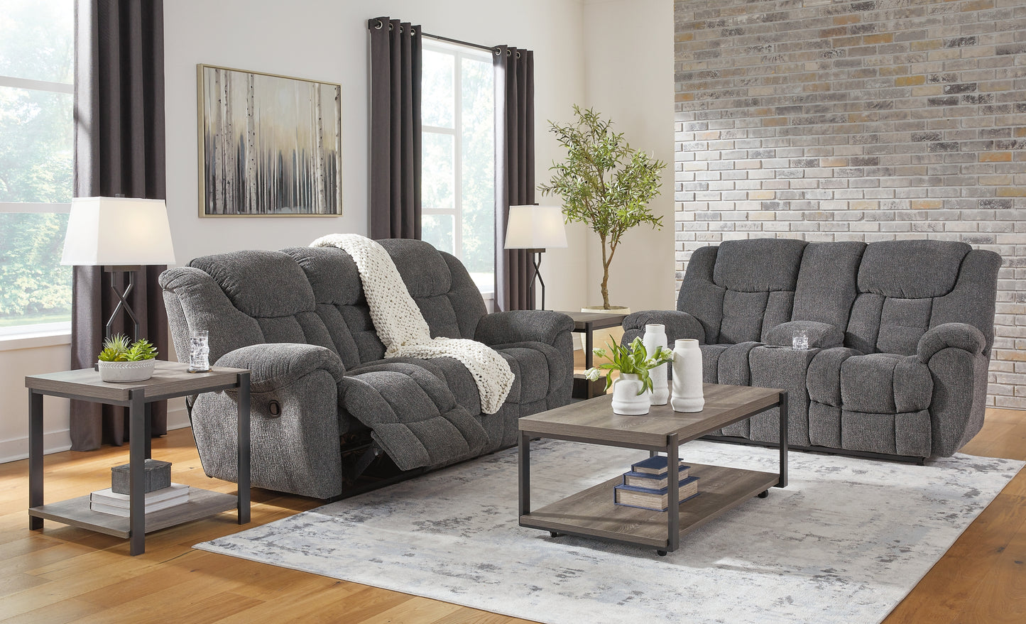 Foreside Sofa and Loveseat