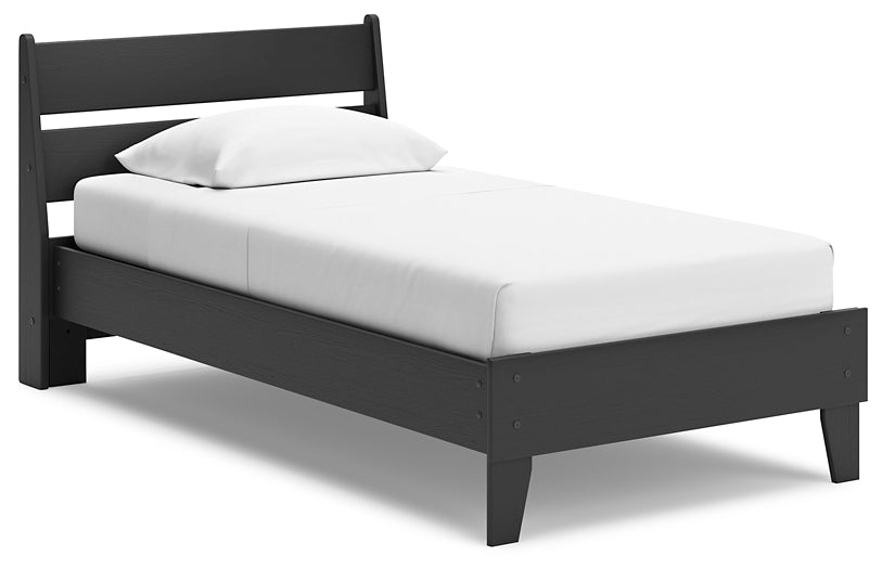 Ashley Express - Socalle Twin Panel Platform Bed with Dresser and Nightstand