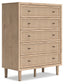 Cielden King Panel Headboard with Mirrored Dresser and Chest