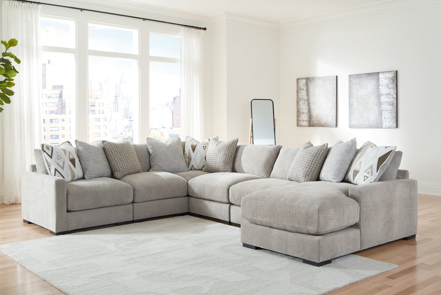 Aslan Court 6-Piece Sectional with Chaise