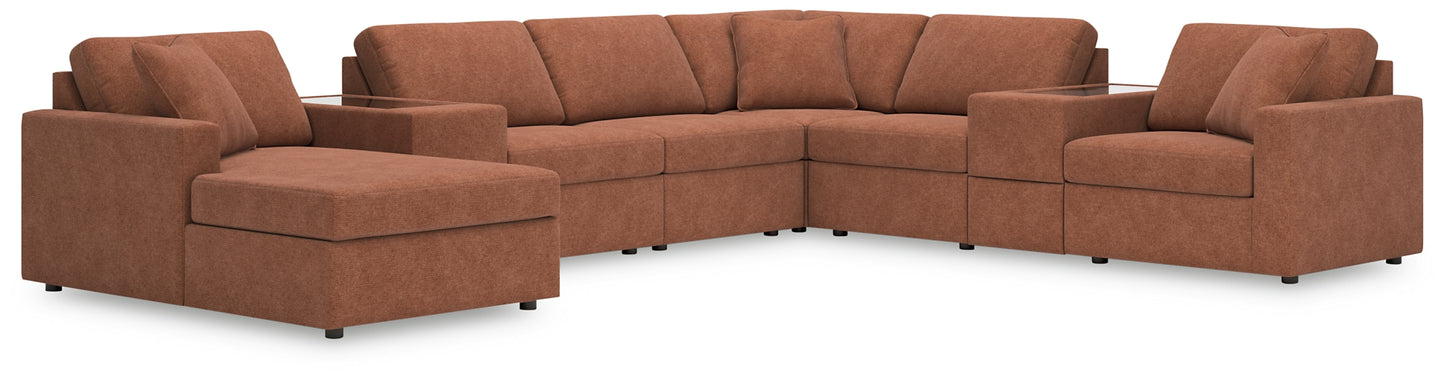 Modmax 8-Piece Sectional with Chaise and Storage Consoles