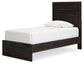 Belachime Twin Panel Bed with Dresser and 2 Nightstands