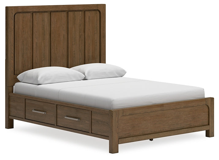 Cabalynn Queen Panel Storage Bed with Dresser and 2 Nightstands